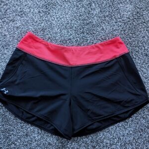 Under Armour Women's Athletic Shorts in Black and Pink